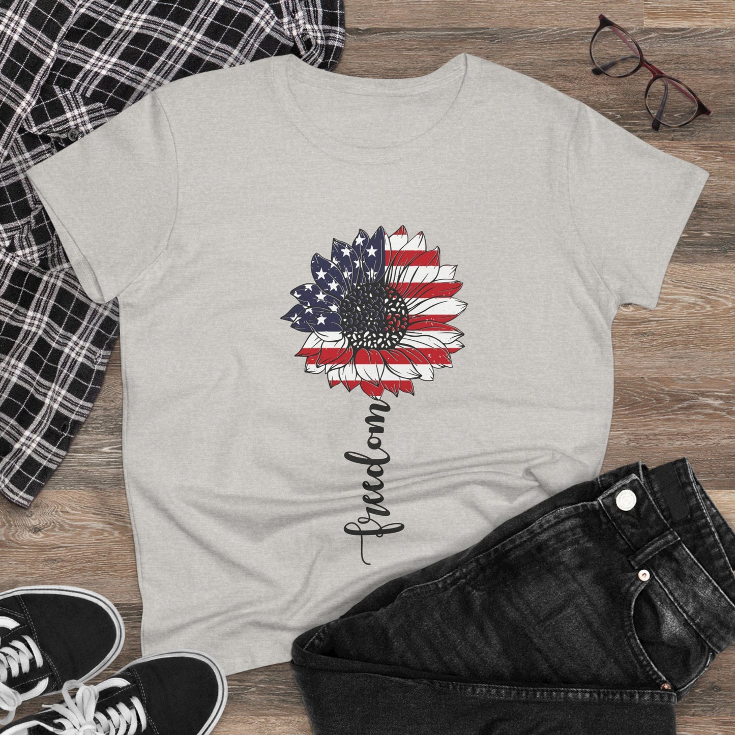 Patriotic Flower Tee