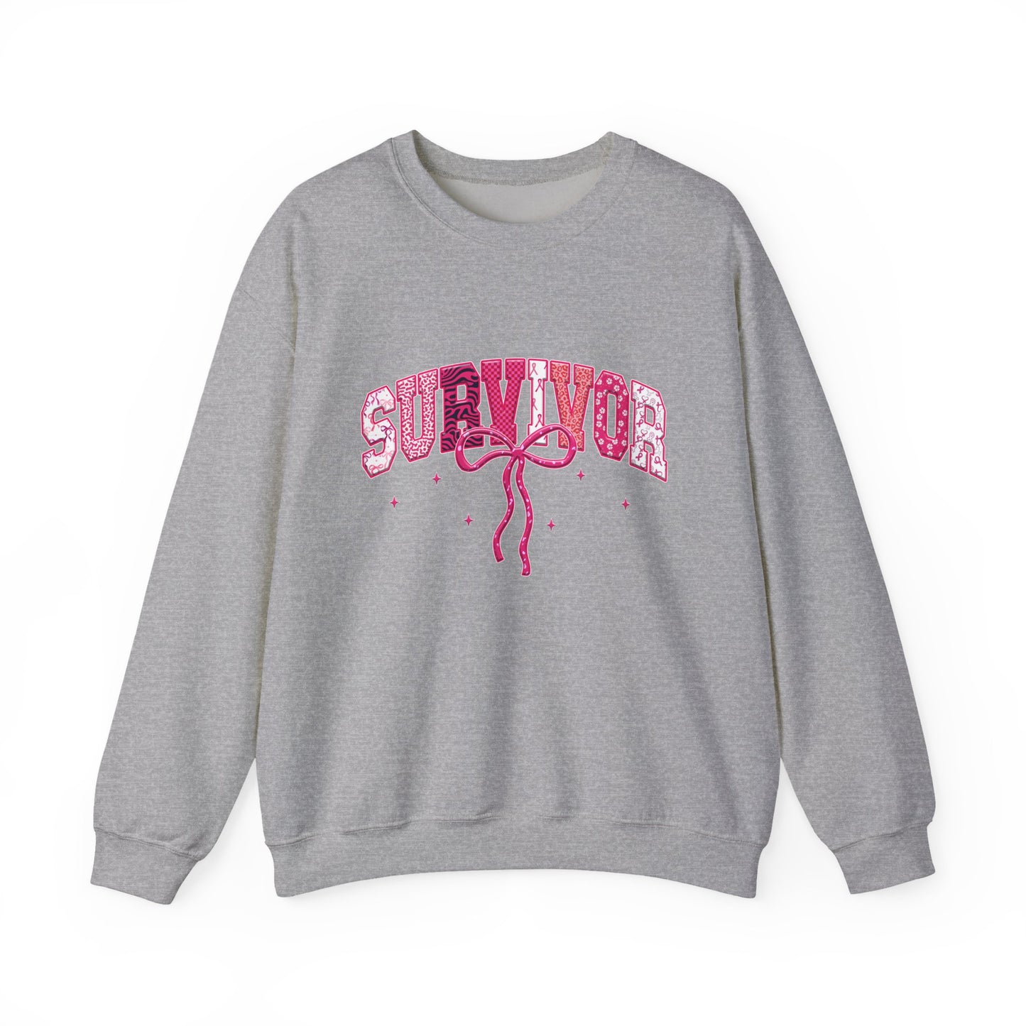 Survivor Pink Ribbon Crewneck Sweatshirt - Support & Empower