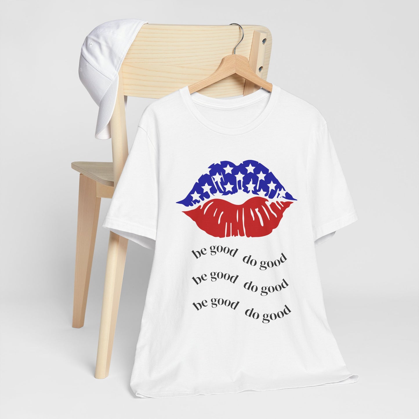 Be Good Do Good Patriotic Jersey Tee