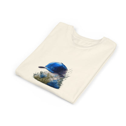 Youth Tee — Blue Cap Silhouette Kids Shirt