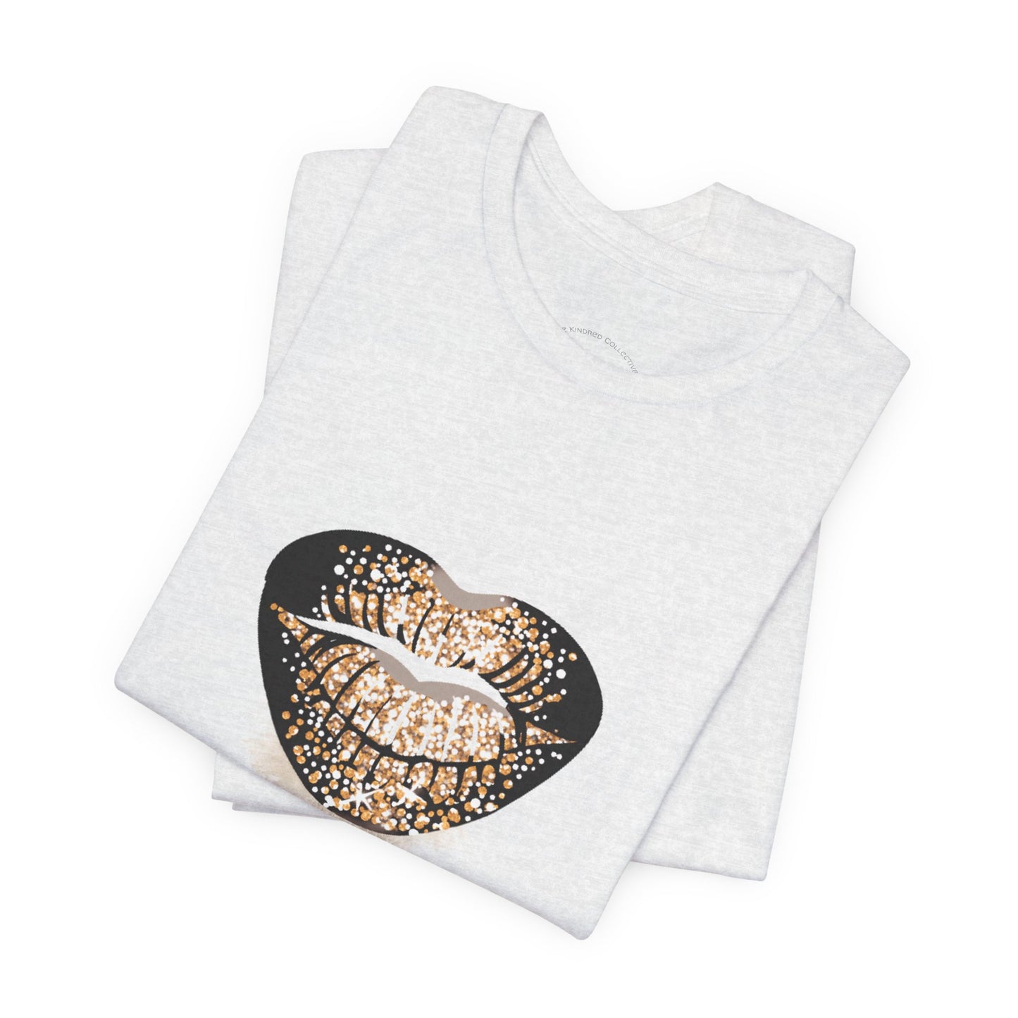 Black and Gold Lips Tee