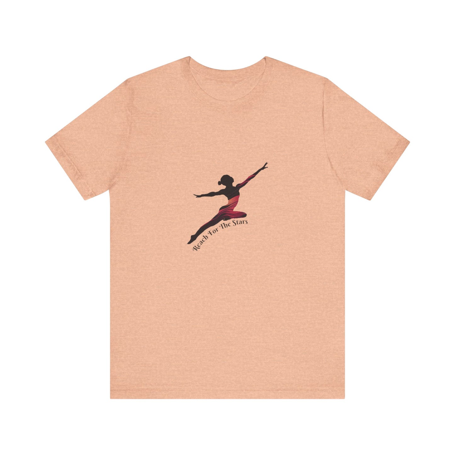 Ballet Dancer Silhouette Tee — "Reach for the Stars" Dance Shirt