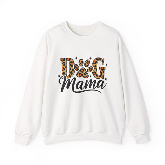 Dog Mama Crewneck Sweatshirt — "Dog Mama" Cozy Pullover for Dog Lovers