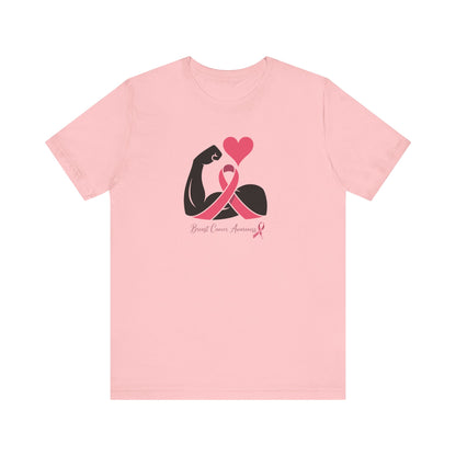 Breast Cancer Awareness T-Shirt — Pink Ribbon Strength Tee