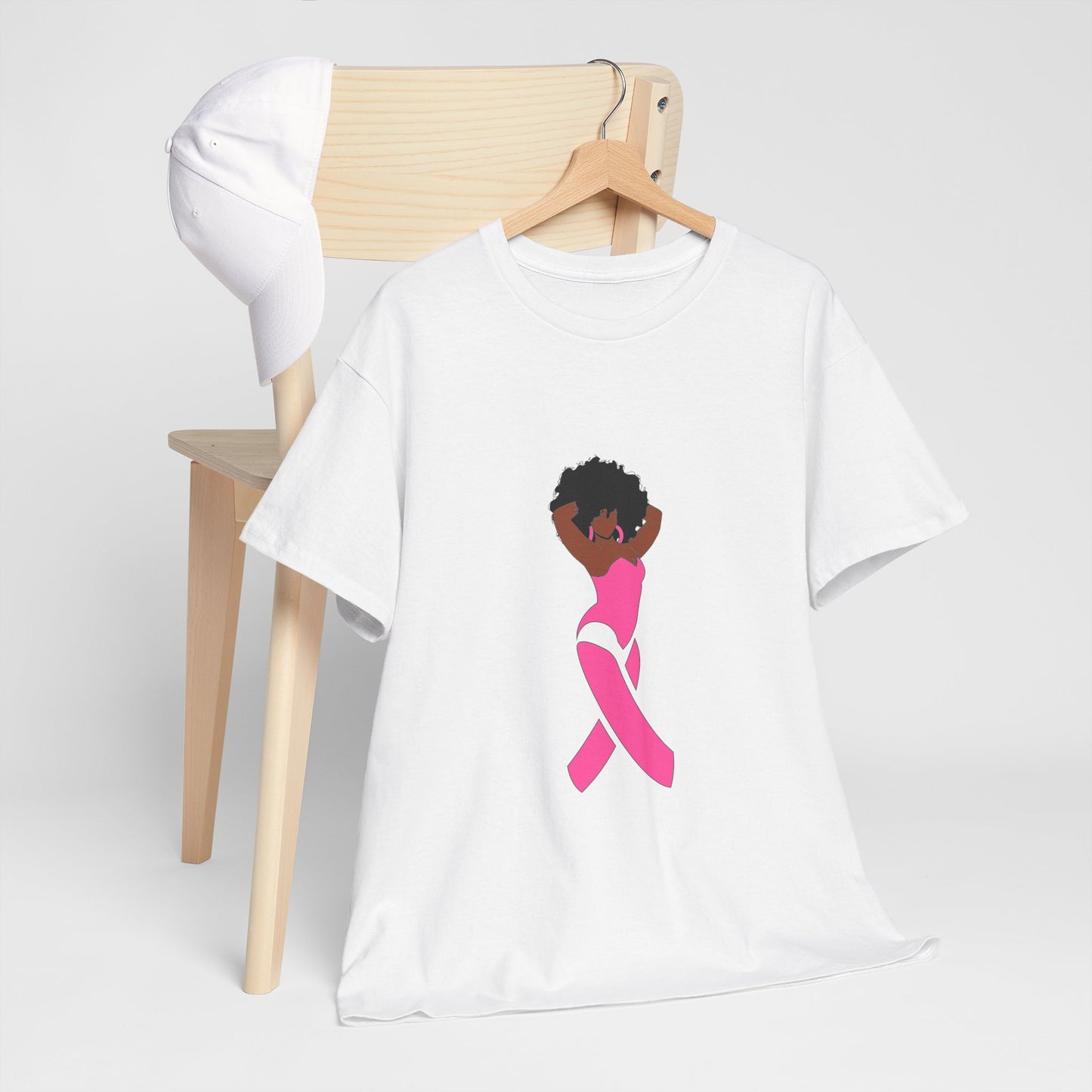 Black Girl Power Breast Cancer Awareness T-Shirt