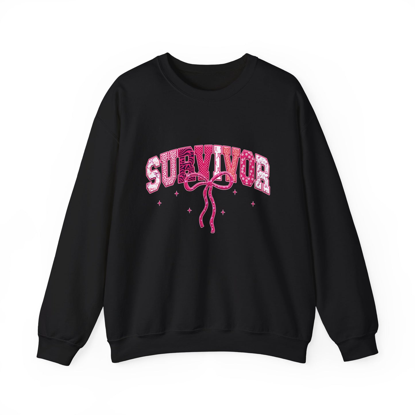 Survivor Pink Ribbon Crewneck Sweatshirt - Support & Empower