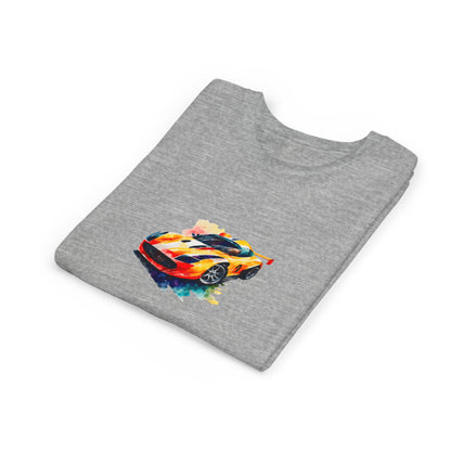 Youth Race Car T-Shirt – Colorful Sports Car Graphic Tee