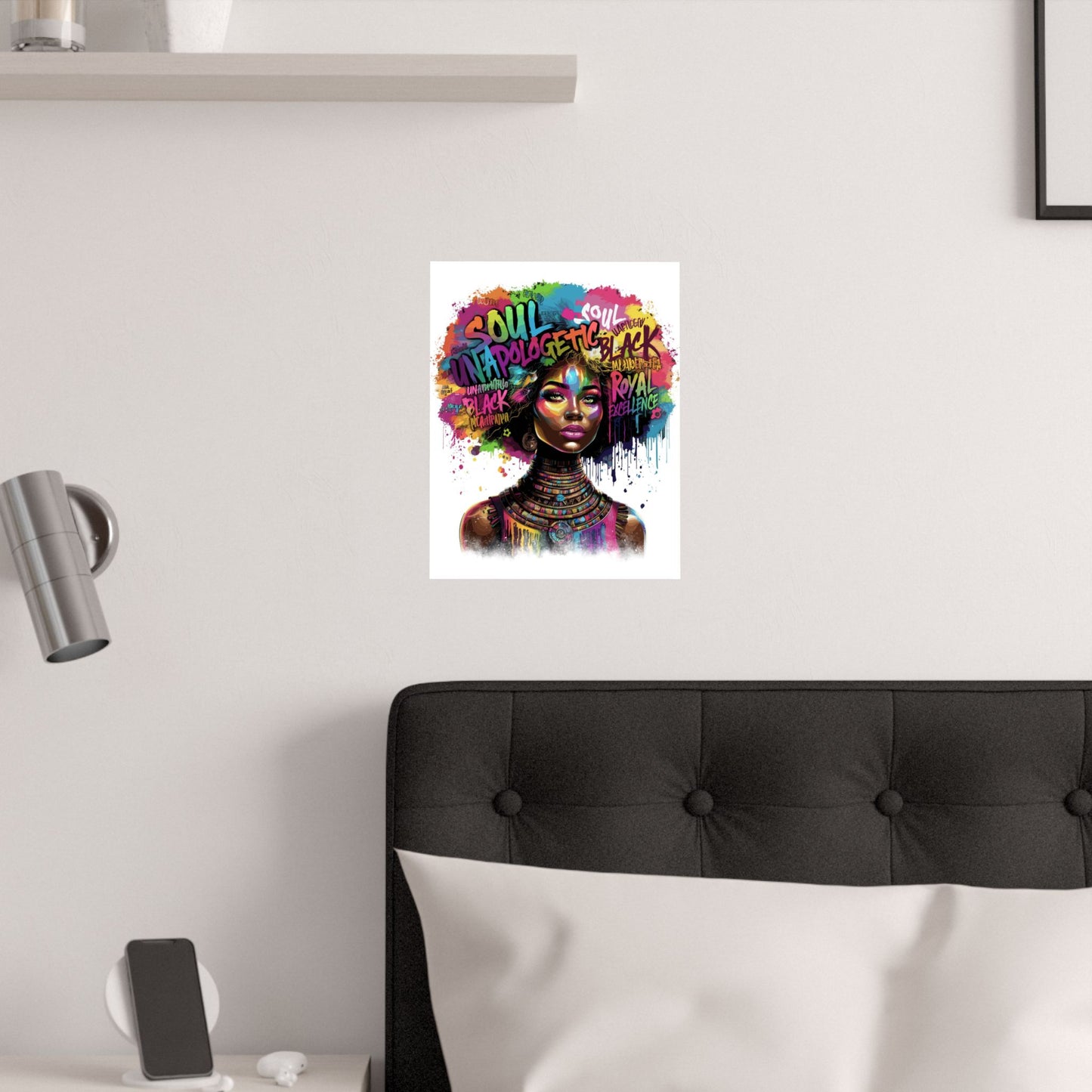 Unapologetic Afro Soul Satin Poster (210gsm)