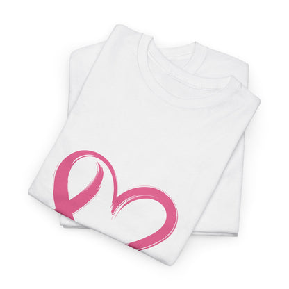 Pink Ribbon Heart Tee