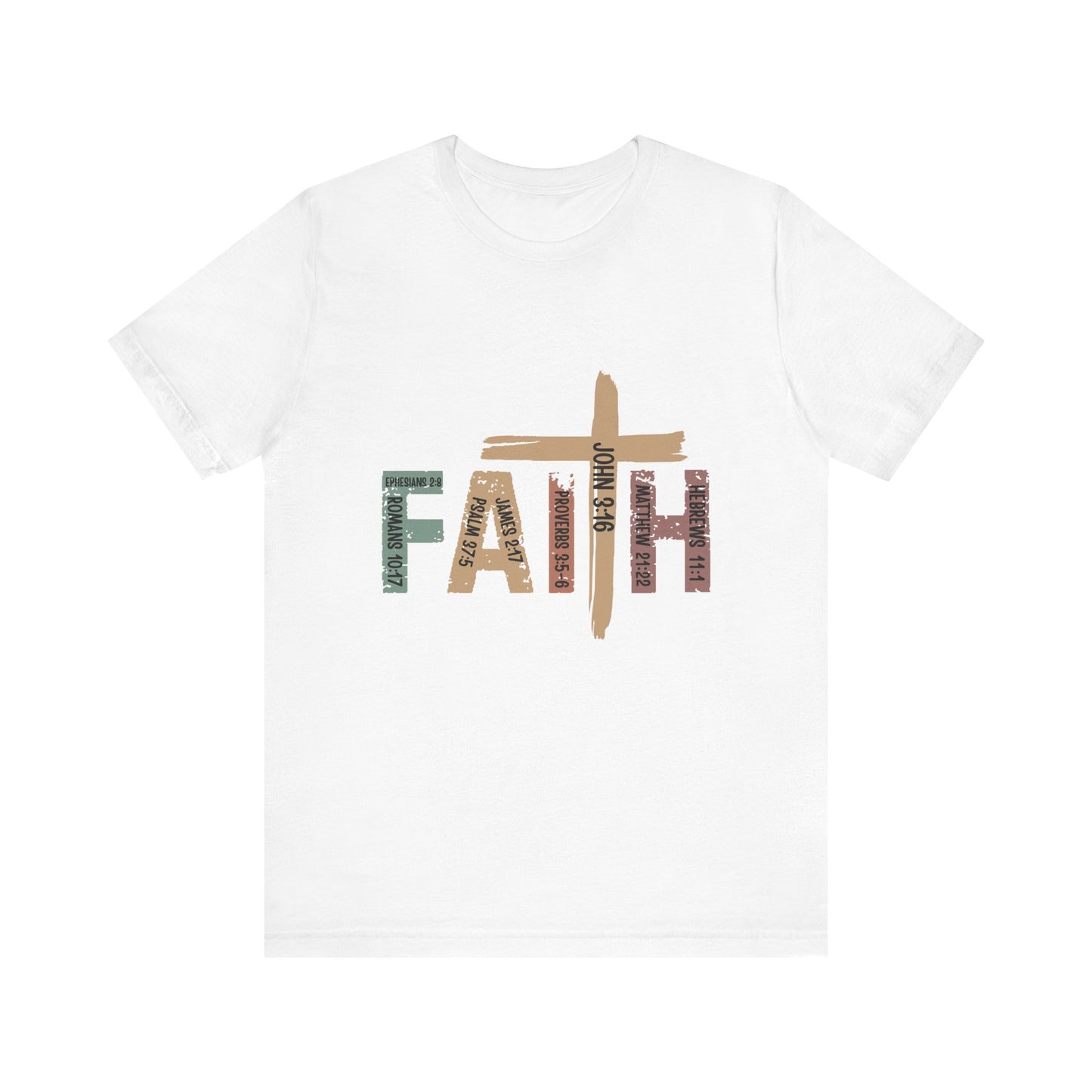 Faith Cross T‑Shirt — Rustic Christian Graphic Tee