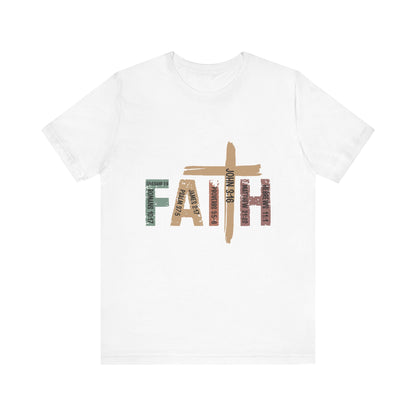 Faith Cross T‑Shirt — Rustic Christian Graphic Tee