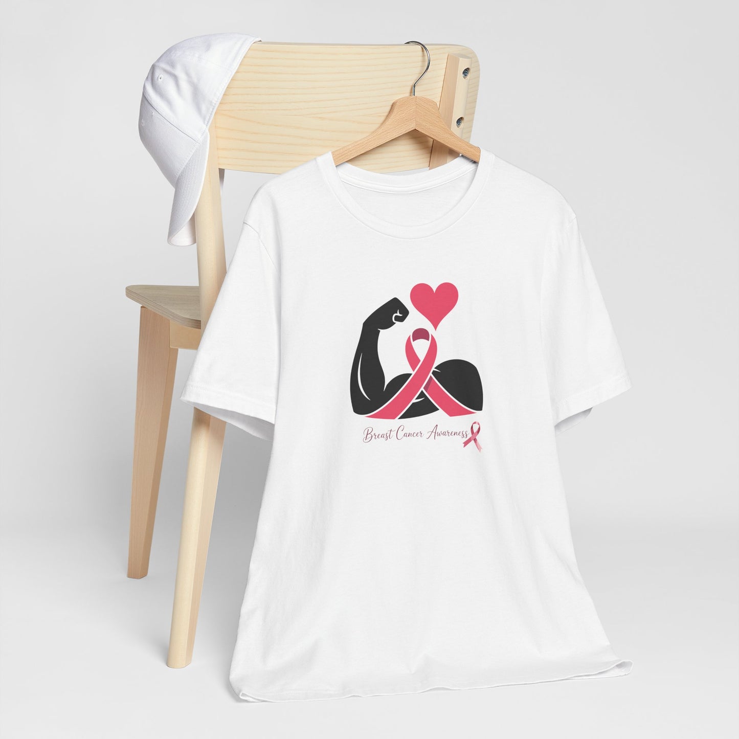 Breast Cancer Awareness T-Shirt — Pink Ribbon Strength Tee