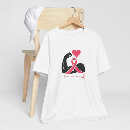 Breast Cancer Awareness T-Shirt — Pink Ribbon Strength Tee