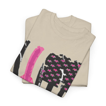 Breast Cancer Awareness Flag Tee - Pink Ribbon American Flag T-Shirt