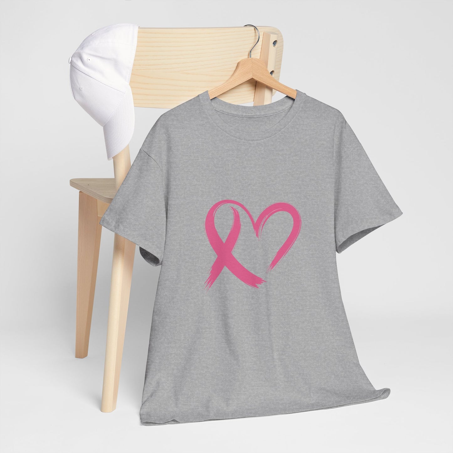 Pink Ribbon Heart Tee
