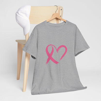 Pink Ribbon Heart Tee
