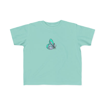 Toddler Tee — Teal Butterfly Graphic