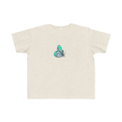 Toddler Tee — Teal Butterfly Graphic