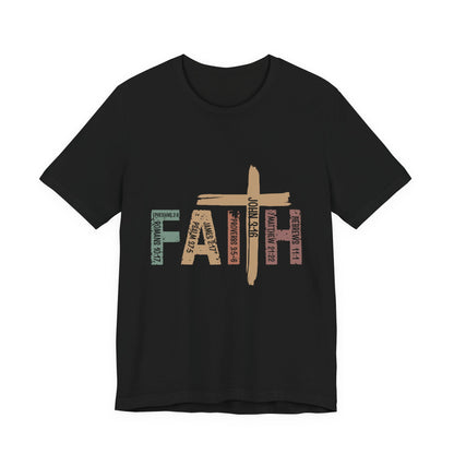 Faith Cross T‑Shirt — Rustic Christian Graphic Tee