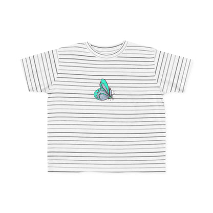 Toddler Tee — Teal Butterfly Graphic