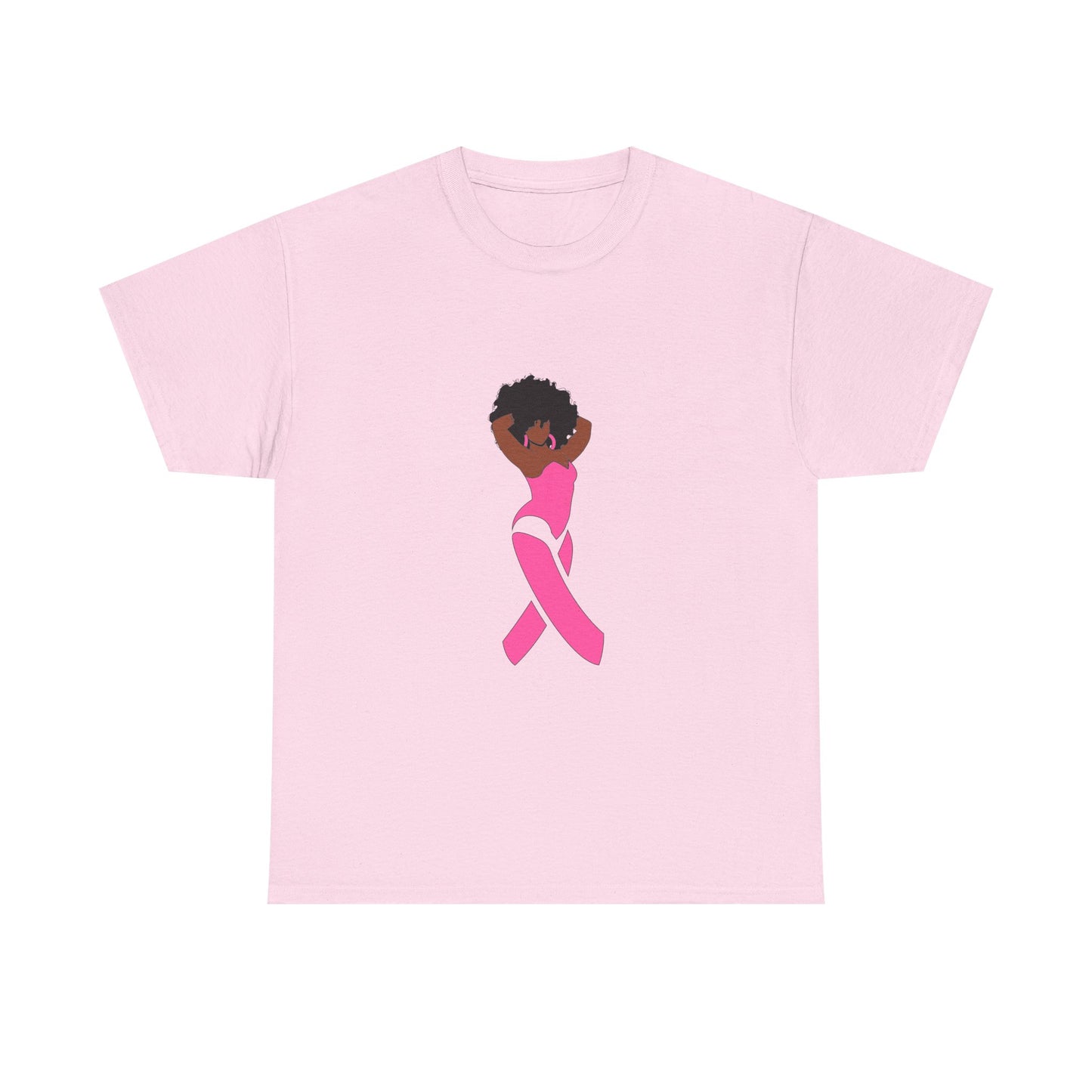 Black Girl Power Breast Cancer Awareness T-Shirt