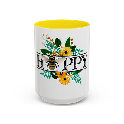 "Bee" Happy Accent Coffee Mug (11, 15oz)