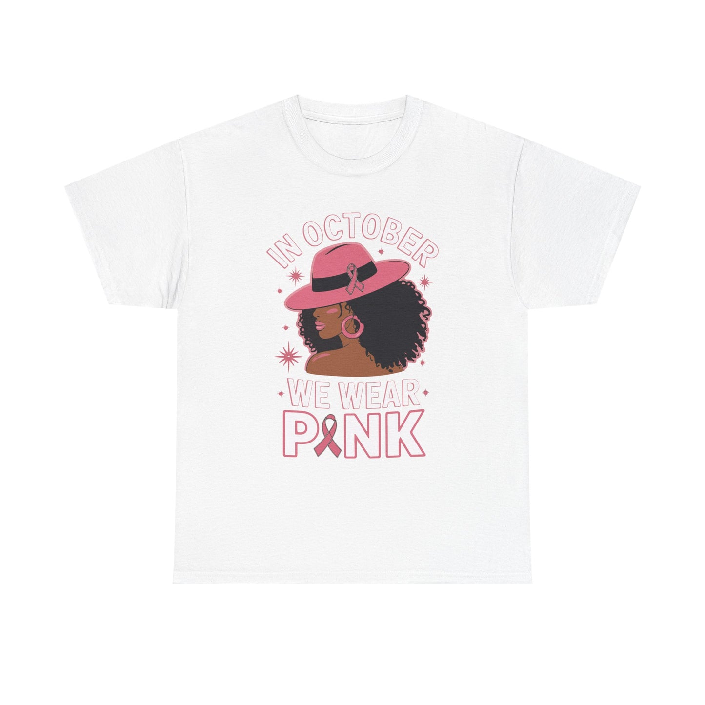 Breast Cancer Awareness Tee — "In October We Wear Pink" Graphic Shirt