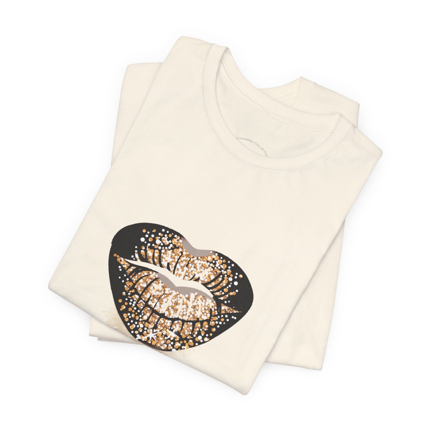 Black and Gold Lips Tee