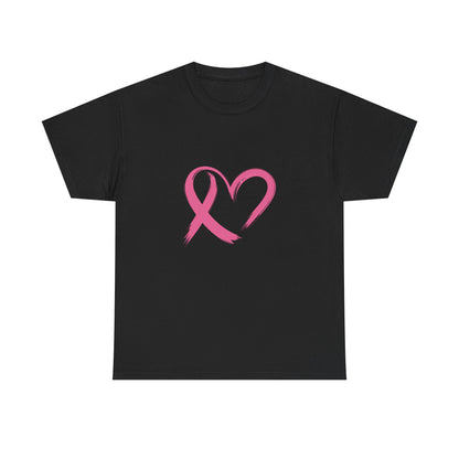 Pink Ribbon Heart Tee
