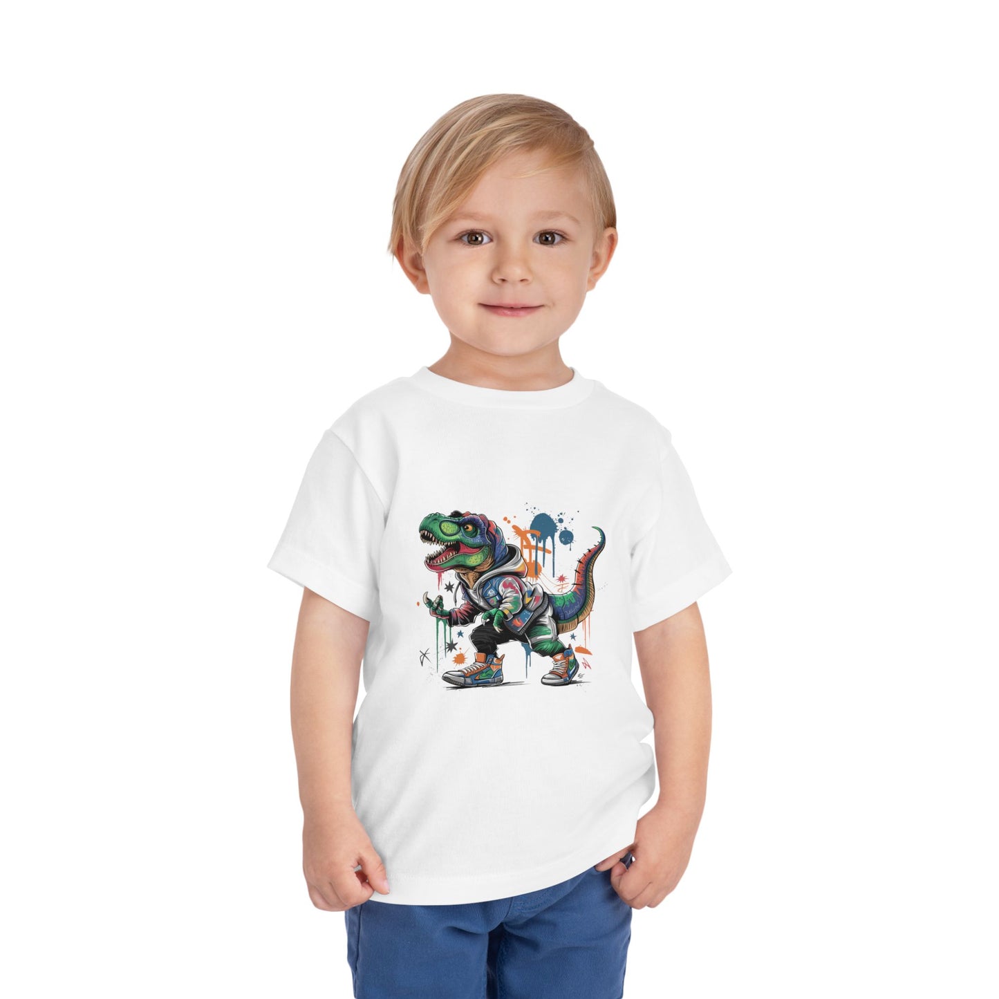 Toddler Tee — Colorful Graffiti T-Rex Dinosaur Shirt for Kids