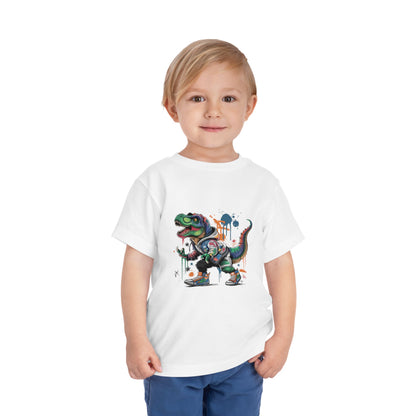 Toddler Tee — Colorful Graffiti T-Rex Dinosaur Shirt for Kids