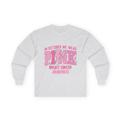 Breast Cancer Awareness Long Sleeve Tee