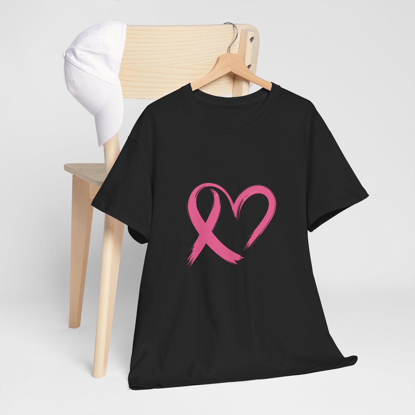 Pink Ribbon Heart Tee