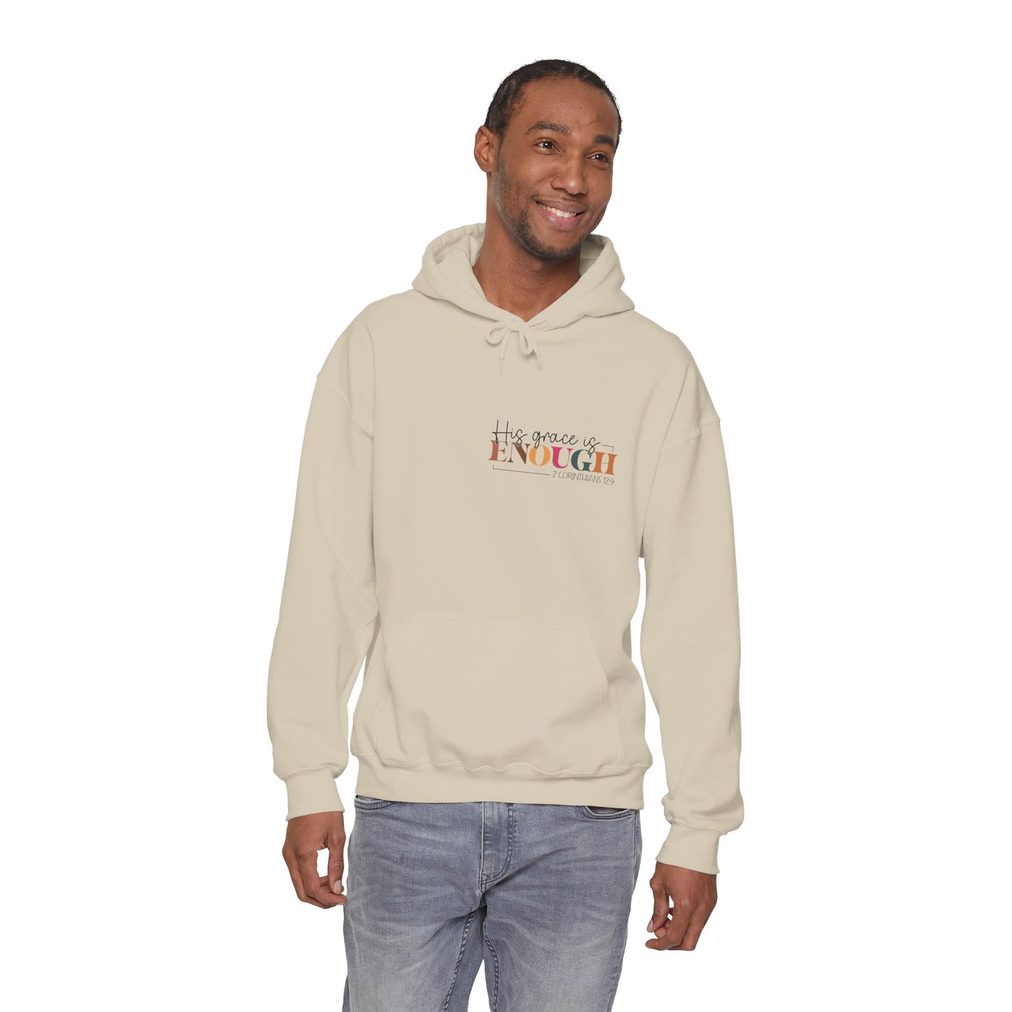 Christian Faith Unisex Hoodie - Your Grace Is Enough Design