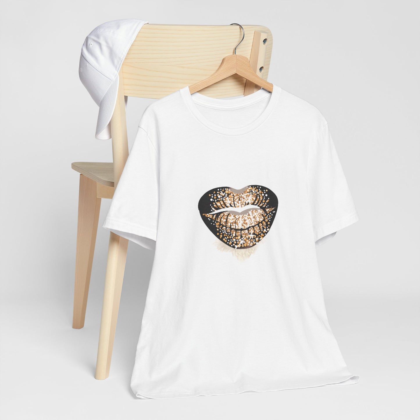 Black and Gold Lips Tee