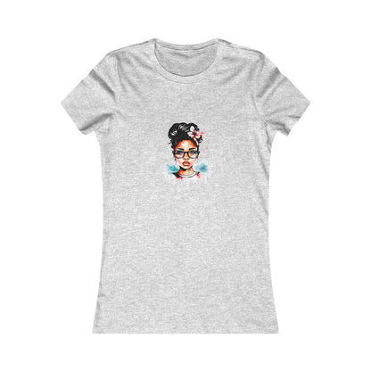 Graphic Tee — Watercolor Afro Girl Portrait Shirt