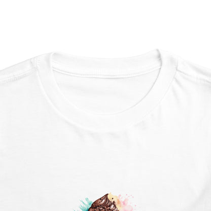 Toddler Tee — Watercolor Ice Cream Cone Kids Shirt