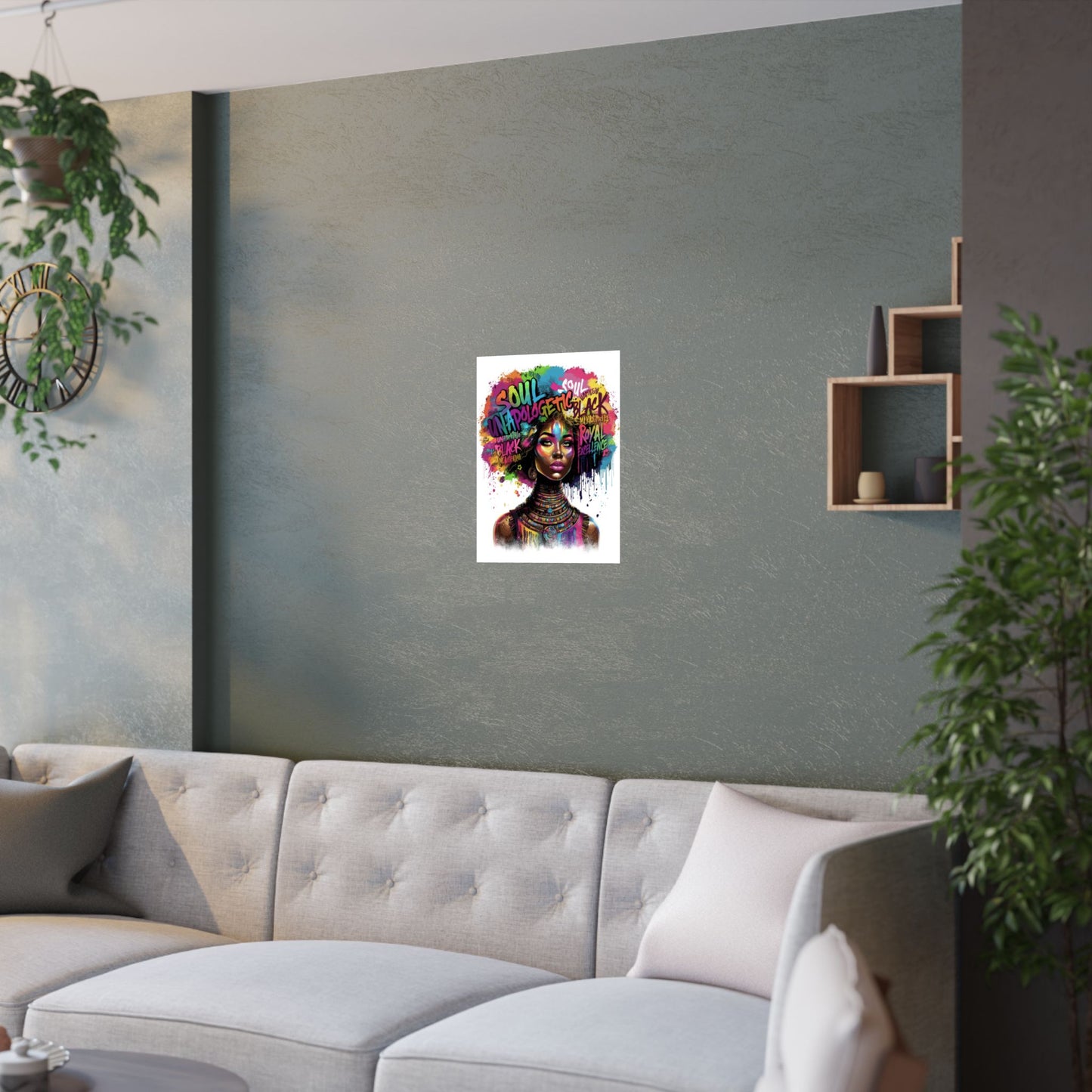 Unapologetic Afro Soul Satin Poster (210gsm)