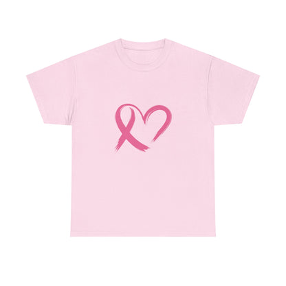 Pink Ribbon Heart Tee