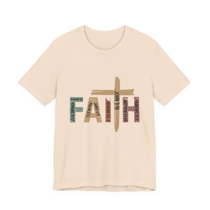 Faith Cross T‑Shirt — Rustic Christian Graphic Tee