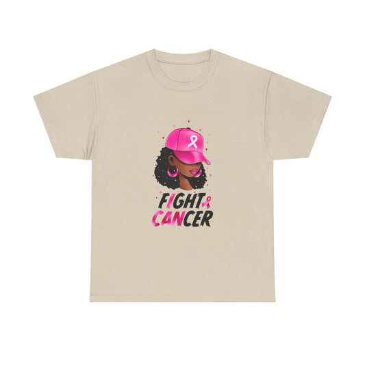 Fight Cancer T-Shirt — Pink Ribbon Survivor Support Tee