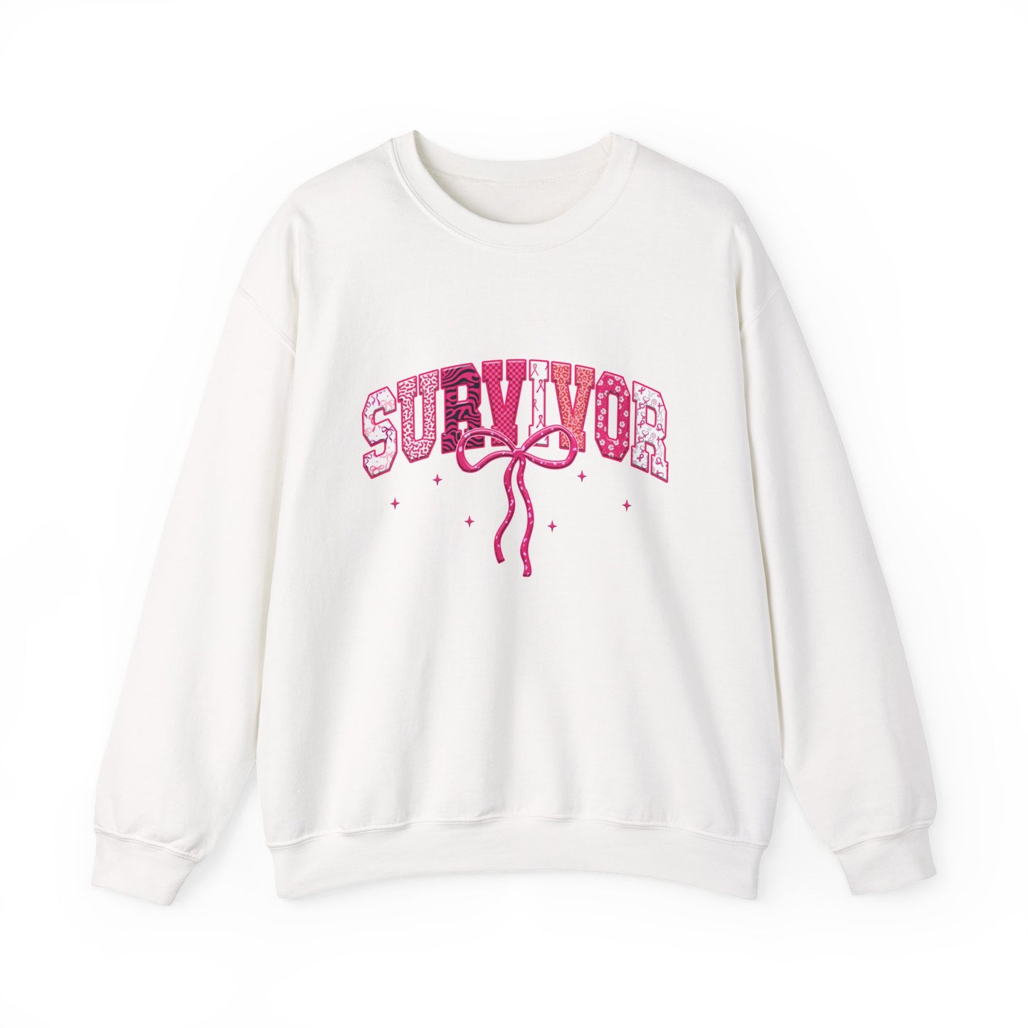 Survivor Pink Ribbon Crewneck Sweatshirt - Support & Empower