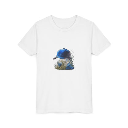 Youth Tee — Blue Cap Silhouette Kids Shirt