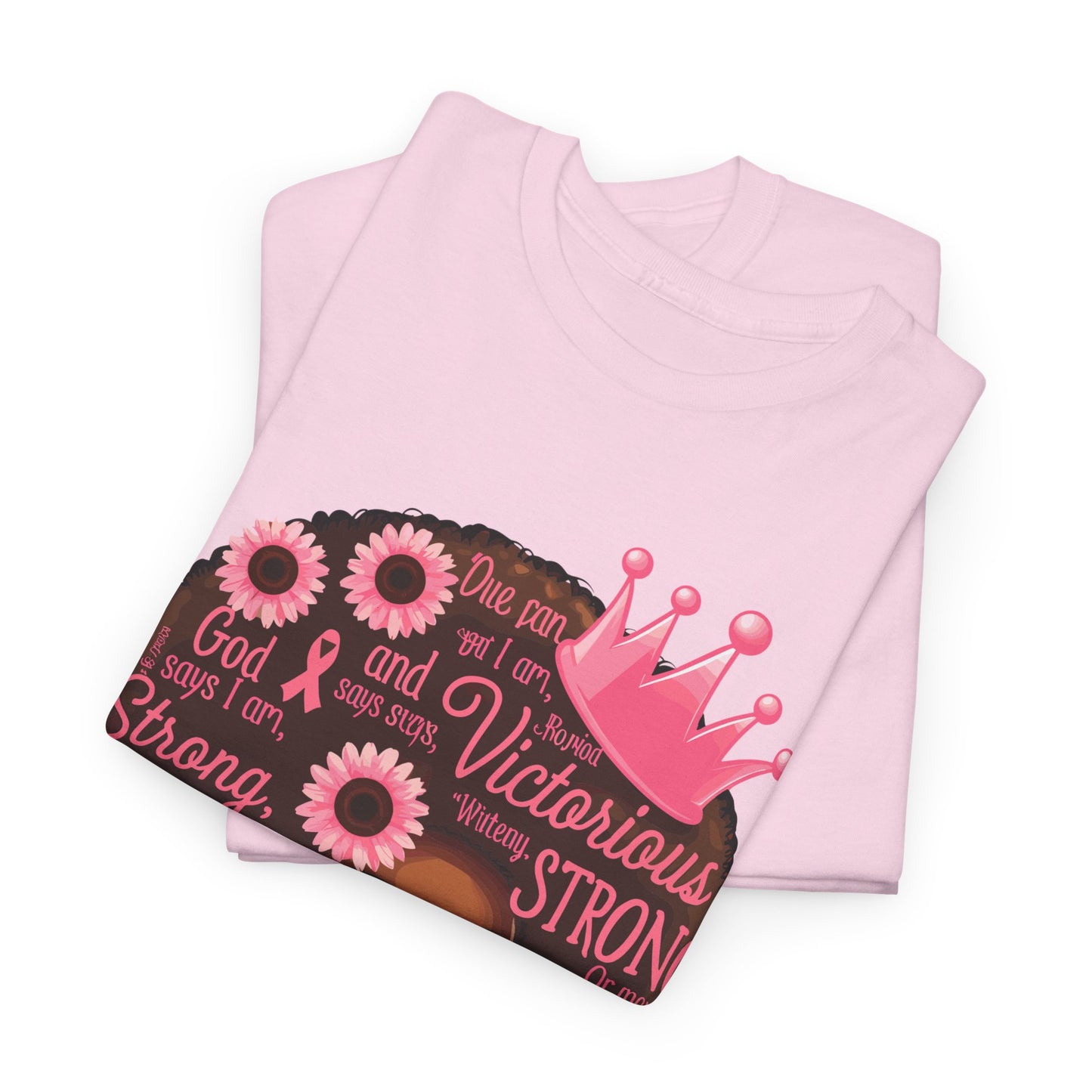 Breast Cancer Awareness Afro Queen T-Shirt