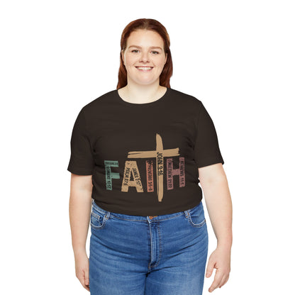 Faith Cross T‑Shirt — Rustic Christian Graphic Tee