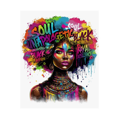 Unapologetic Afro Soul Satin Poster (210gsm)