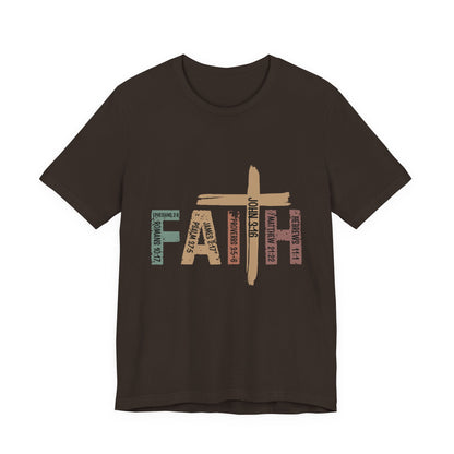 Faith Cross T‑Shirt — Rustic Christian Graphic Tee