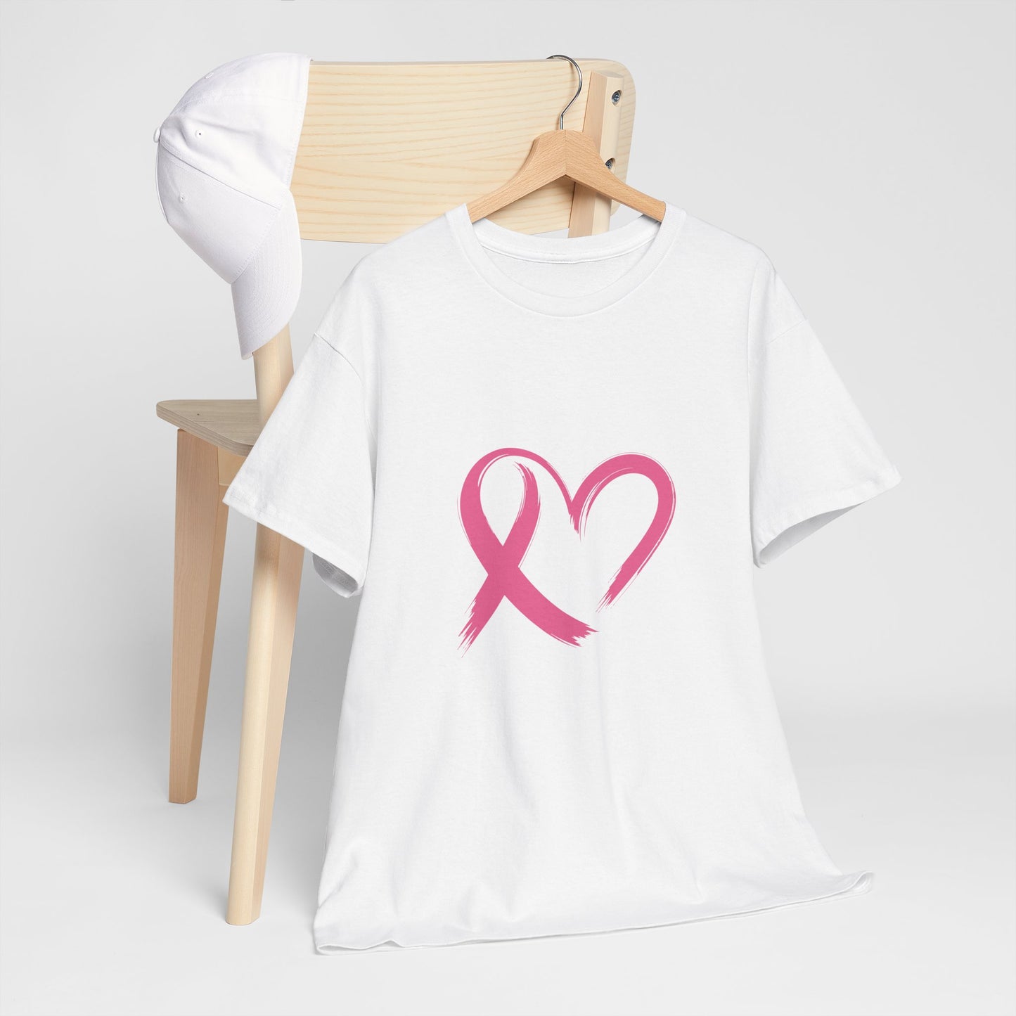 Pink Ribbon Heart Tee