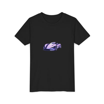 Race Car Tee — Purple Sports Car Youth T-Shirt