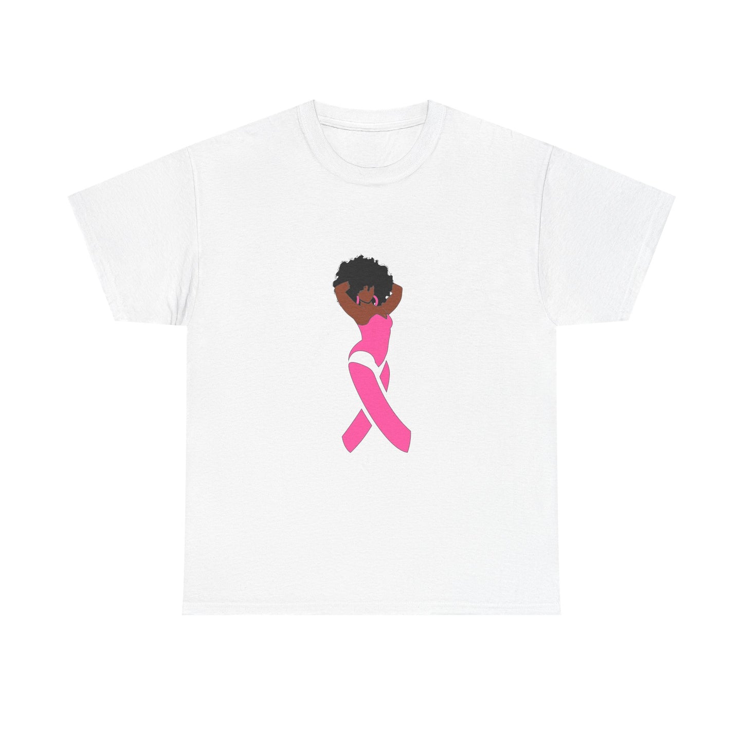 Black Girl Power Breast Cancer Awareness T-Shirt
